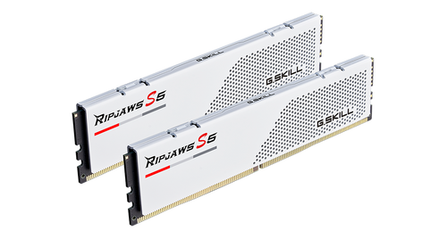 G.Skills Ripjaws S5 32GB (2x16GB) DDR5 PC5-44800 5600MHz CL36-36-36-76 1.20V Intel XMP 3.0 gaming ram memory - white G.Skills Ripjaws S5 32GB (2x16GB) DDR5 PC5-44800 5600MHz CL36-36-36-76 1.20V Intel XMP 3.0 gaming ram memory - white